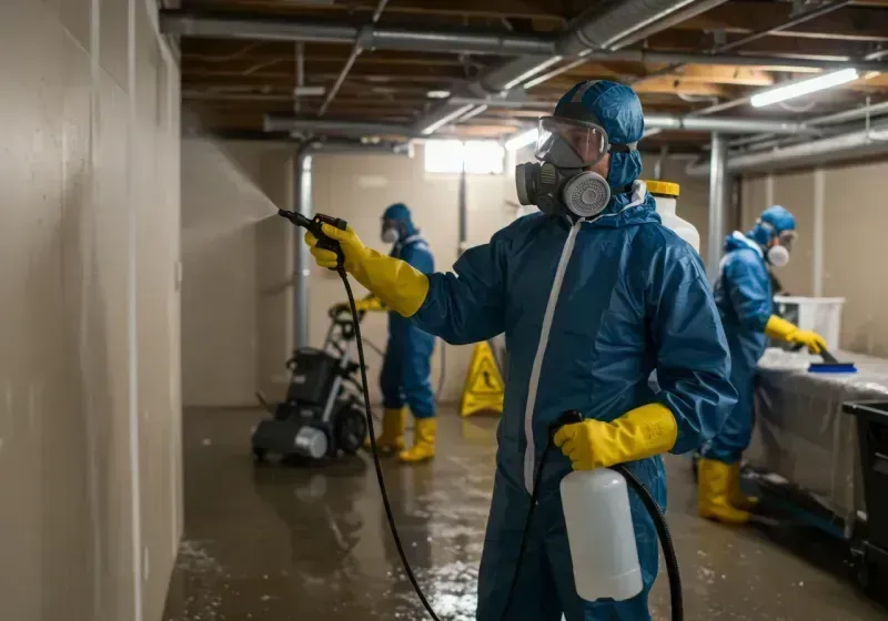 Basement Sanitization and Antimicrobial Treatment process in Ravenel, SC